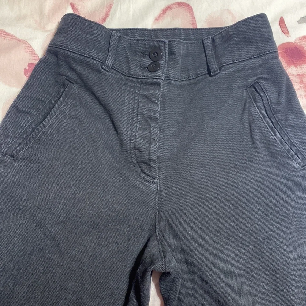 Aritzia Wilfred Modern Cargo Utility High Waisted Pockets Black Pant Size 0 - Picture 3 of 10